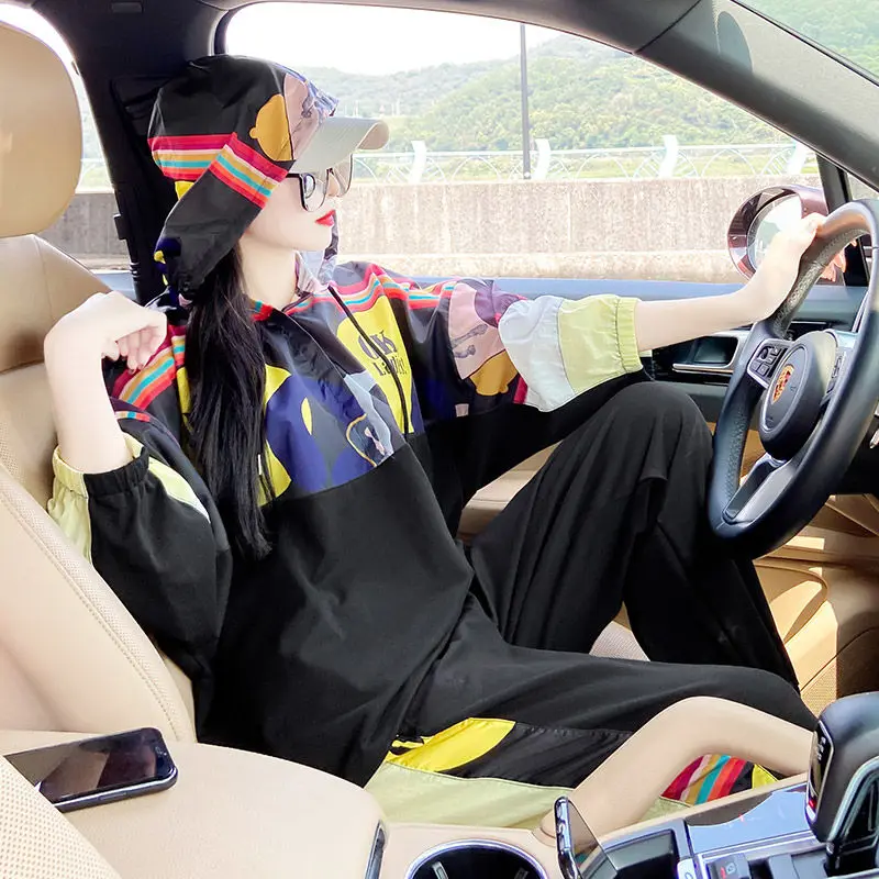 

Spring 2021 new Women's Fried Street Fashion Suit Large Size Korean Style Loose Leisure Sports Two-Piece European Station