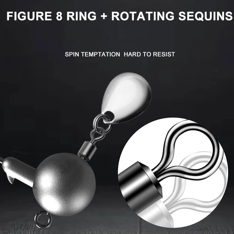 WALK FISH рыболовные крючки круглой формы с шариковой головкой 5 шт./лот 2 3 г/4 г/6 г/8 г -