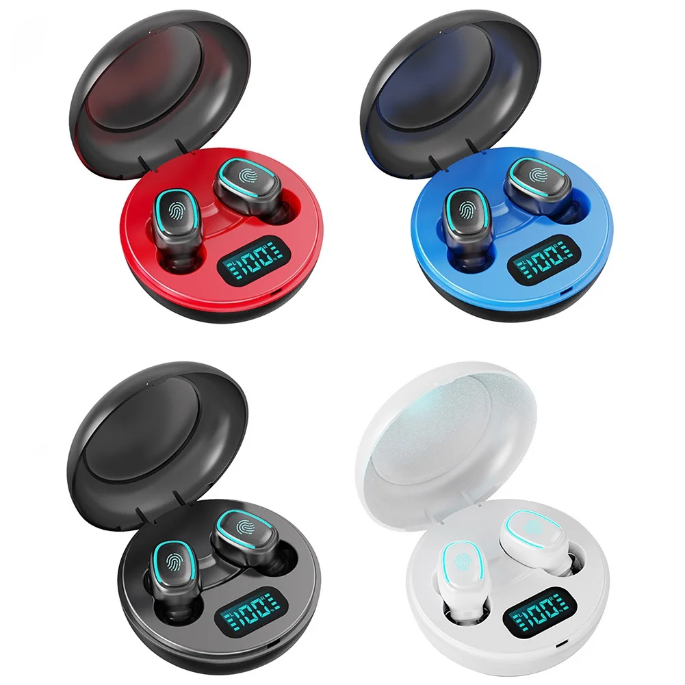 

TWS Bluetooth 5.0 Wireless Earphones Touch Control Noise Cancelling HiFi In-Ear Earphones with Digital Charging Box