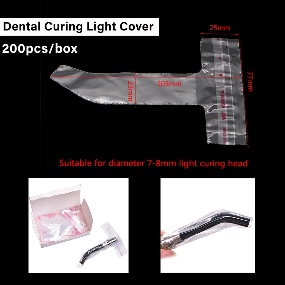 100/500 шт. одноразовых крышек для стоматологической насадки/отверждения