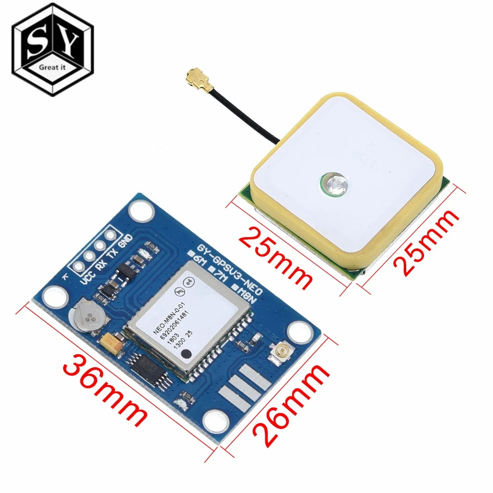 Модуль GPS GREAT IT GY V3 модуль для APM MWC Контроллер полета PX4 Pixhawk V2.4.5 APM2.56 1 65 3 6