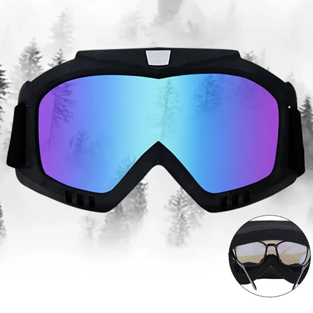 Мужские и женские лыжные маски для сноуборда очки снегохода ветрозащитные