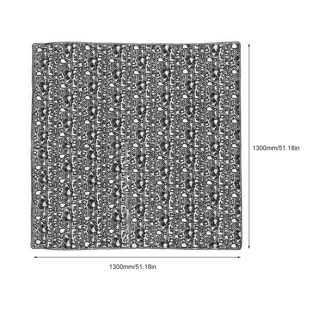 

Children's Non Slip Seat Cushion Game Mat Waterproof Table Mat 130*130cm Protective Floor Baby Paint Splash Pad