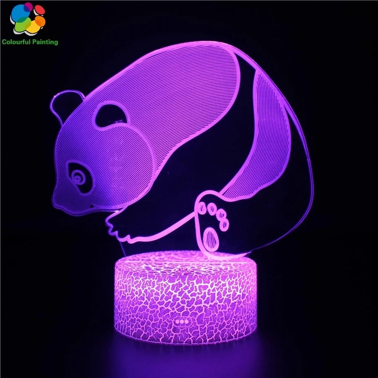 Пульт дистанционного управления животное тигр поросенок Панда 3D свет