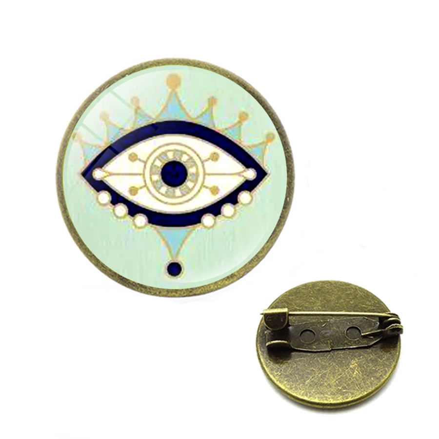 Синие злые броши-глаза El протектор Ojo Turco синий сглаза мощные защитные нагрудные