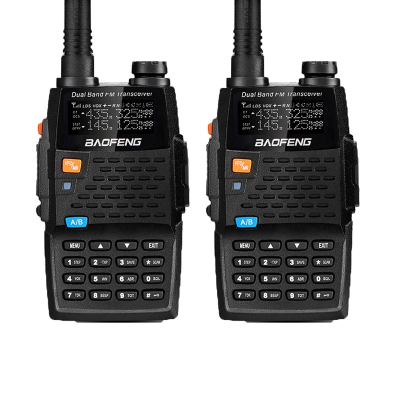 

2PCS Baofeng Walkie Talkies UV-5R 4thGeneration Black Knight 136-174/400-520MHZ Professional FM Transceiver With h