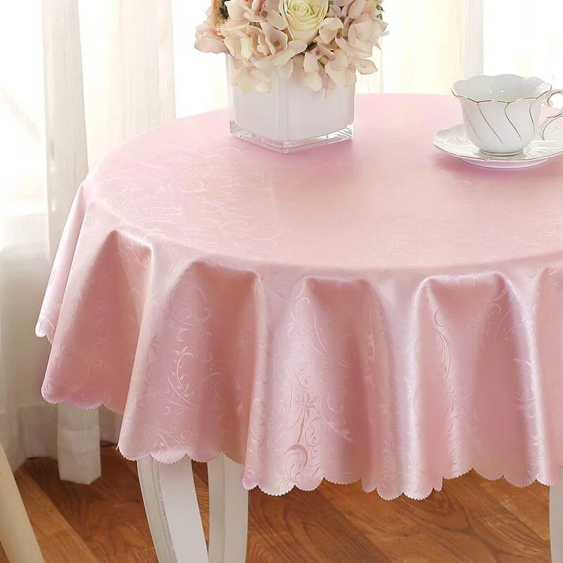 Домашняя водонепроницаемая и маслостойкая Скатерть в европейском стиле круглая
