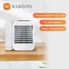 Новый мини-кондиционер Xiaomi, вентилятор водяного охлаждения с сенсорным экраном, таймер, охладитель льда, увлажнитель, портативный охладитель воздуха, безлопастные вентиляторы