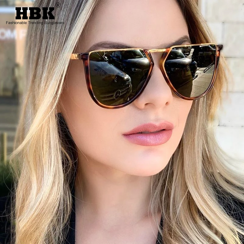 Европейские негабаритные солнцезащитные очки кошачий глаз женские