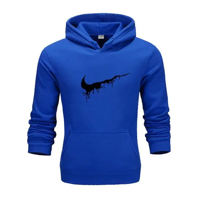 royal blue - H Брендовая одежда мужские толстовки тонкие толстовки с капюшоном унисекс мужские s пальто мужские повседневные флисовые осенние теплая спортивная одежда уличная одежда - Цвет: royal blue - H