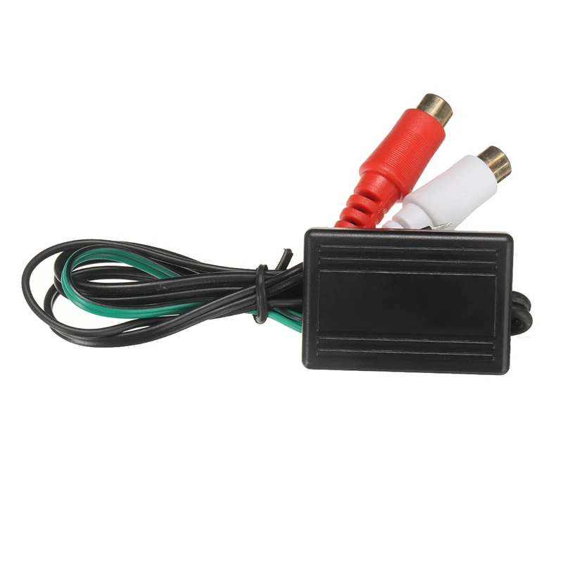 Mayitr 1 шт. 12V Динамик 2 RCA линия Выход конвертер в вход/выход высокого до низкого
