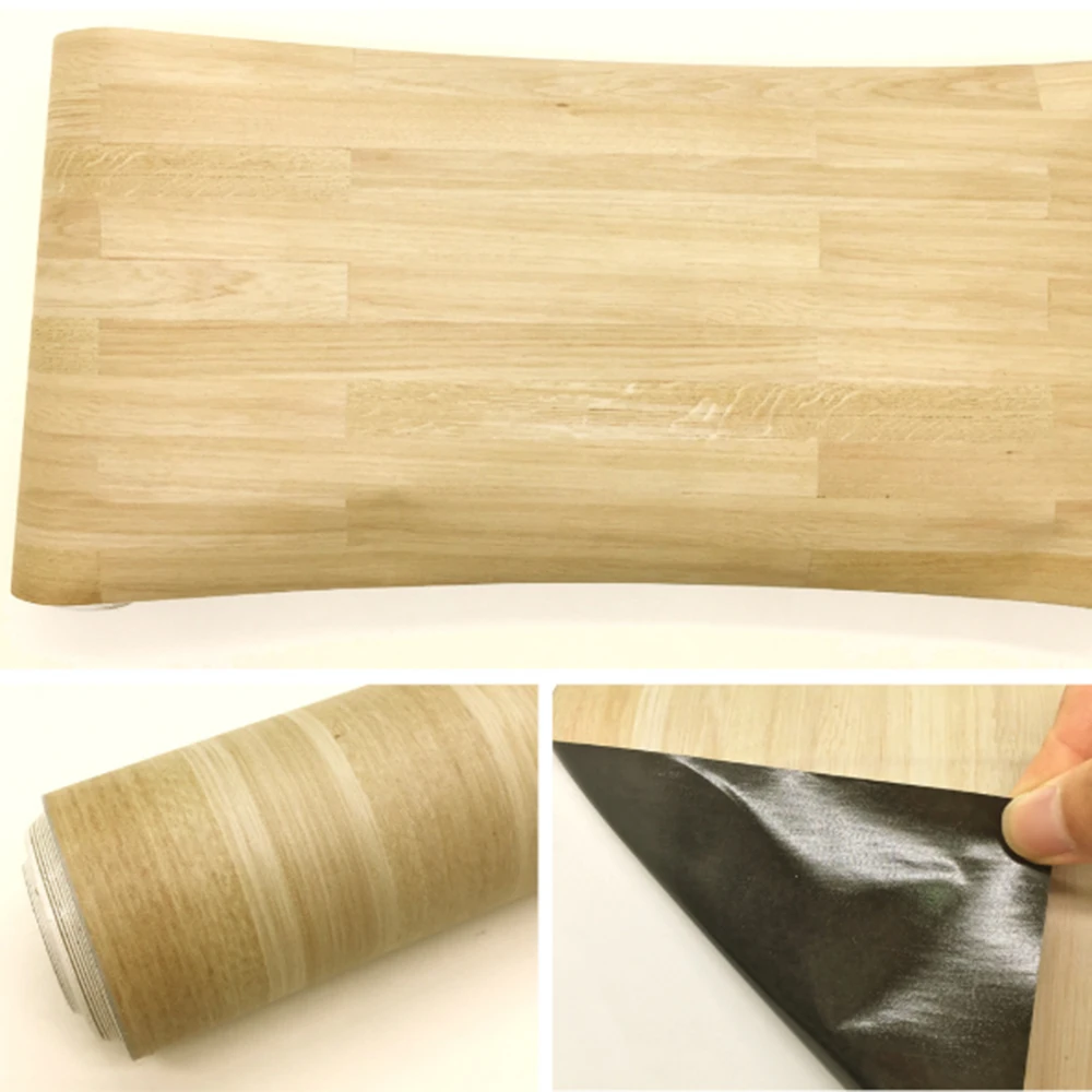 

Modern Style Floor Stickers Wood Grain PVC Waterproof Self-adhesive Bedside Wall Decoration Wallpaper Kitchen Home Decor