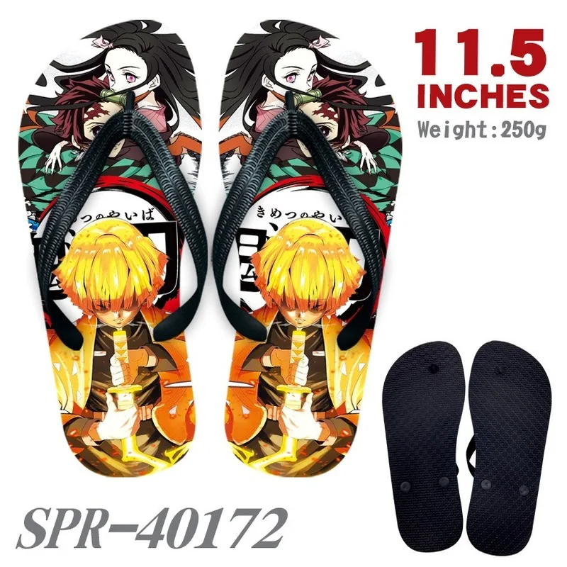 

Demon Slayer Slipper Cosplay Anime Shoes Kamado Tanjirou Cartoon Flip Flops Kochou Shinobu Sandals