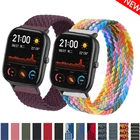 20 мм 22 мм плетеная соло-петля для Amazfit GTS22eGTS2 MiniGTR 42 мм47 ммGTR22estratos 23, браслет для часов Amazfit ремешок bip