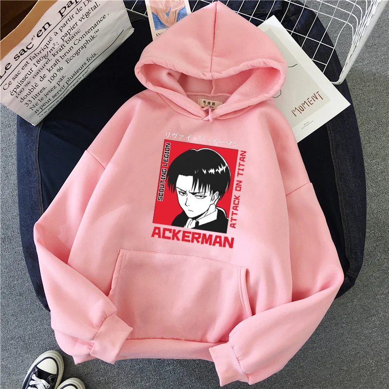 

Attack On Titan - Levi hoodie Japanese anime Sweatshirt unisex men and women casual Hoodies Punk Cute Graphic tumblr Pullover