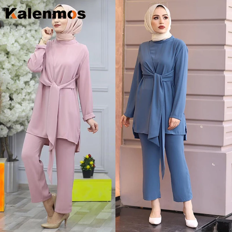 Женский комплект одежды из двух предметов мусульманский хиджаб абайя Турция Caftan