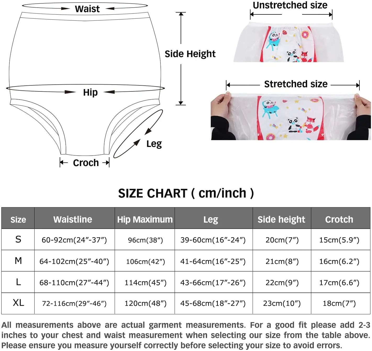 2PCS Dadious abdl adult baby diapers panties incontinence elastic band plastic reusable pants ddlg Red PVC men's Diapers panties images - 6
