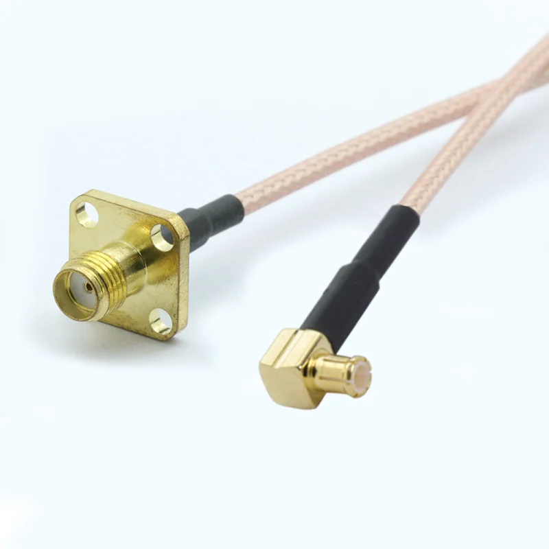 10 шт./лот SMA типа мама Панель Крепление объектива к MCX правый угол Штепсель RF