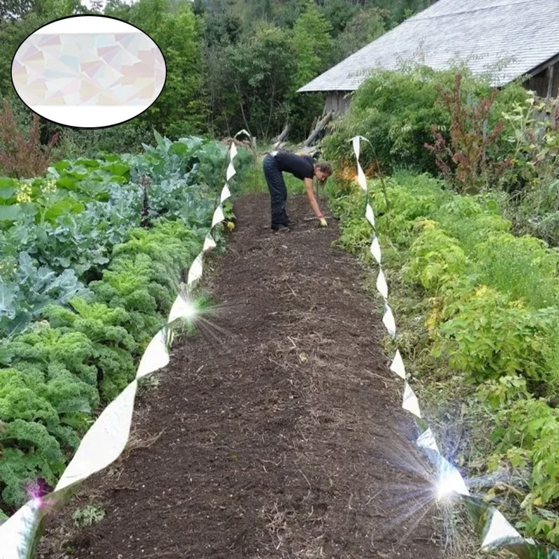 Отражающая Двусторонняя лента для защиты от птиц Отпугиватель насекомых сада 45