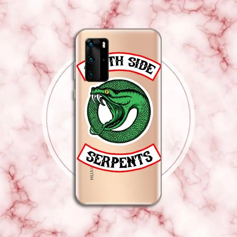 

American TV Riverdale Southside Serpents Phone Case Transparent for Huawei P honor 8 10i 20 30 40 smart 2019