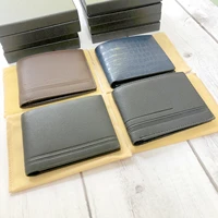 new mens leather wallet print standard card holder purse with coin pocket moneyclip mb wallets gift box package