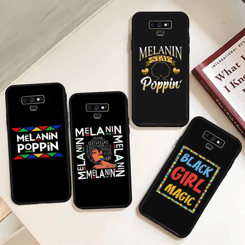 

bunz Melanin Poppin Aba Phone Case For Samsung A50 A51 A71 A20E A20S S10 S20 S21 S30 Plus ultra 5G M11 funda cover