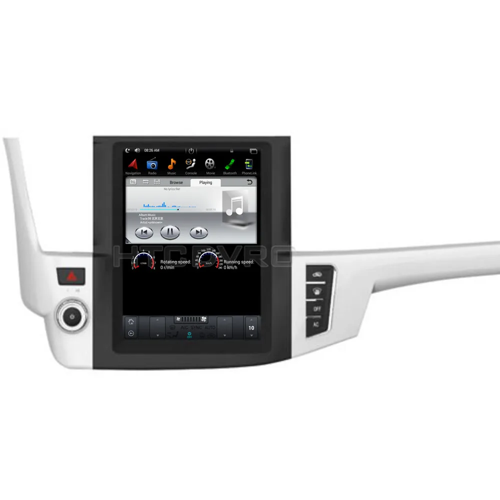 YMODVHT 12 1 дюймов Telsa стиль вертикальный экран четырехъядерный Android 7 2 Гб RAM