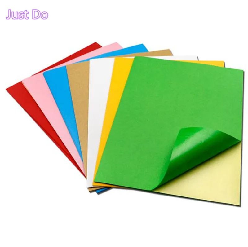 50 листов цветных наклеек A4 лазерный струйный принтер матовые бумажные этикетки