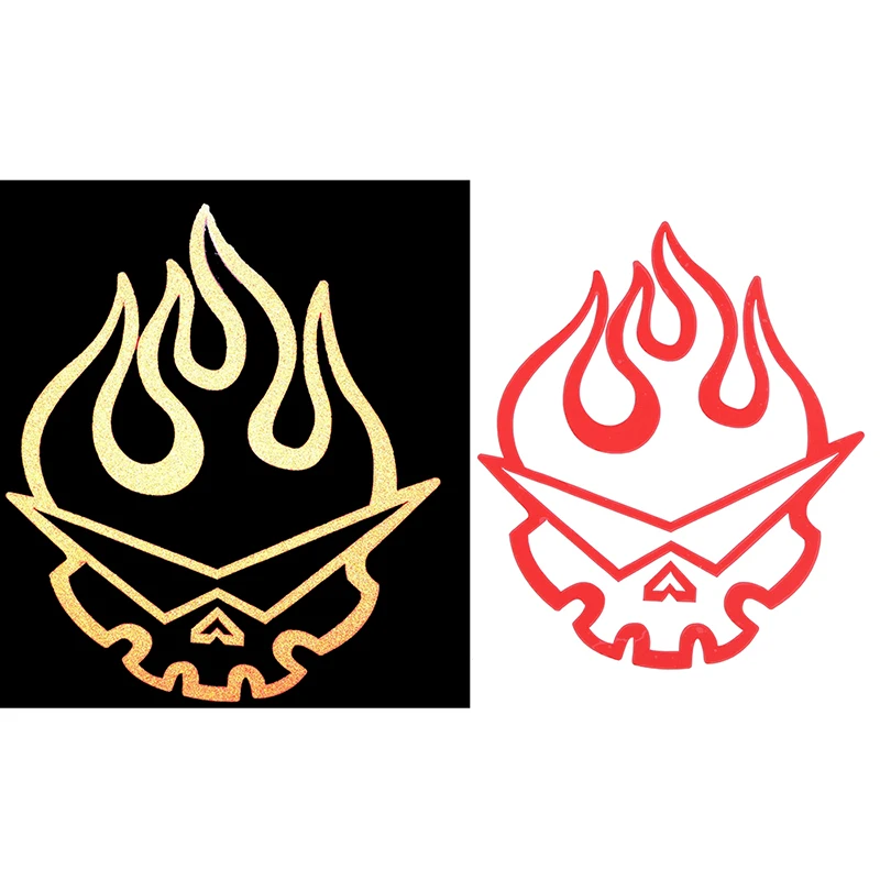 Posbay логотип с черепом значки автомобильные наклейки для мотоциклов автомобилей