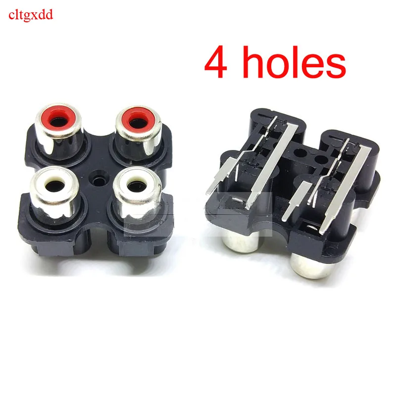 Концентрированный гнездовой разъем 2 отверстия 3/4 6/6 отверстий 9-контактный RCA