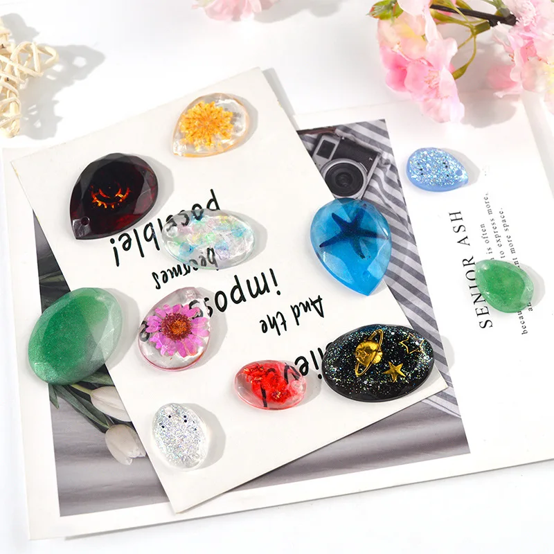 

DIY Pendant Silicone Mold Drop Shape Necklace Earrings Accessories Epoxy Resin Mould Jewelry Making Handmade Tools