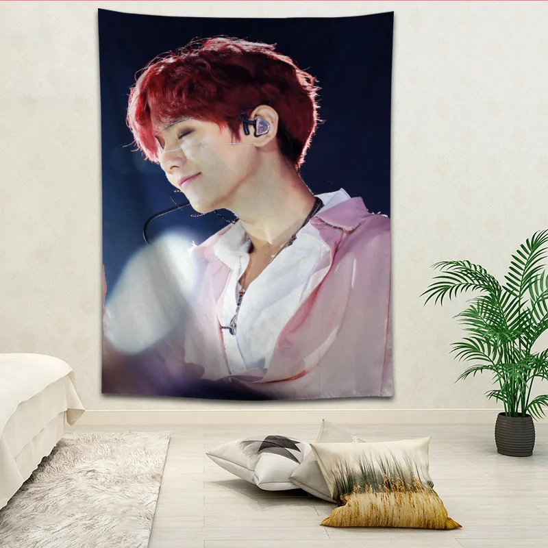 

BAEKHYUN Wall Hanging Tapestry Home Party Decorative Tapestries Photo Background Cloth Table Cloth Wall Tapestry