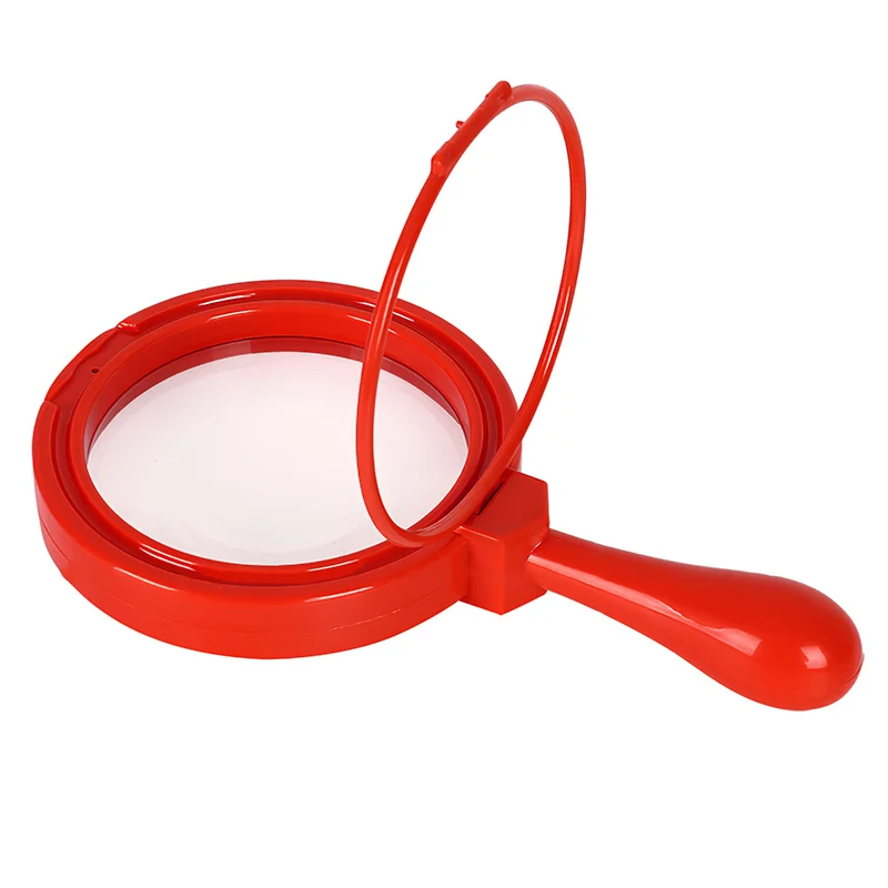 

2colors Portable 5X Magnifier Magnifying Glass High-Quality Material Observation Teaching Instrument For Children