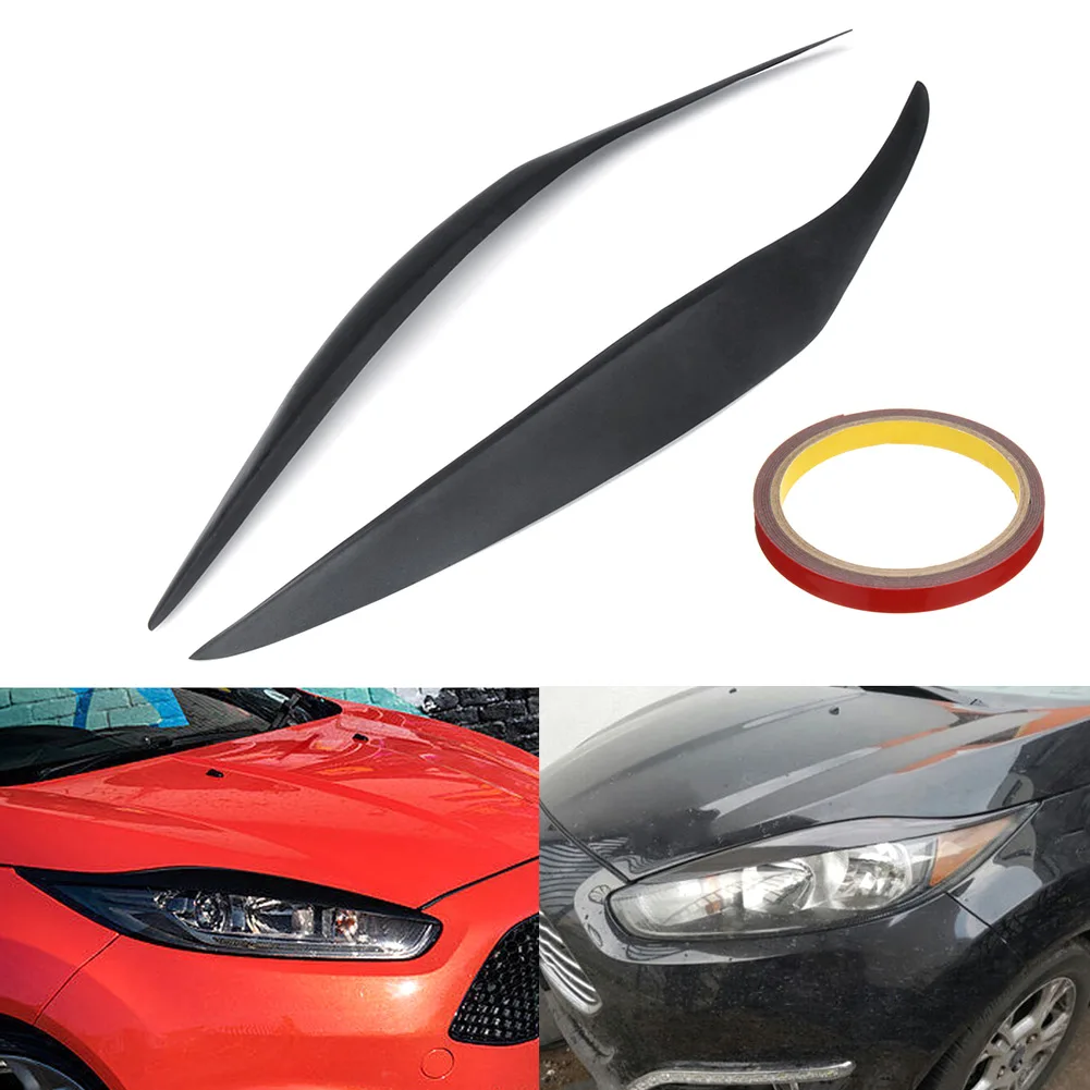 Оптовая продажа 1 пара передняя фара Брови Веки крышка наклейка для Ford Fiesta MK7.5