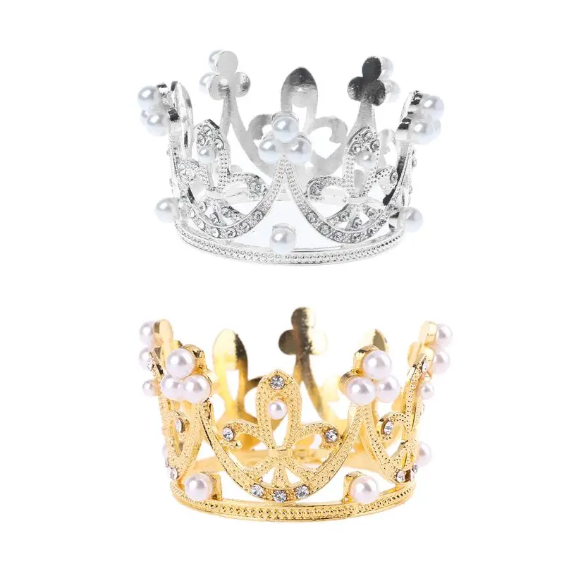 Новорожденные Девочки Мальчики Фотография Золотая Корона реквизит Маленькая