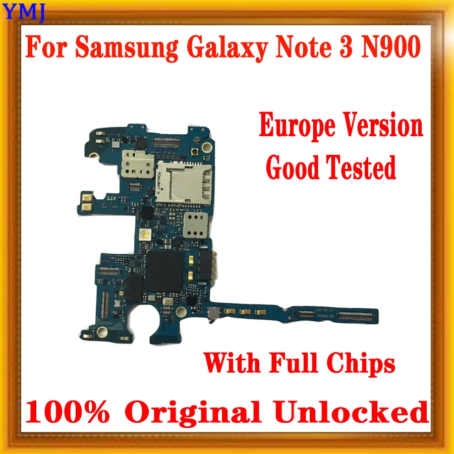 С полными чипами для материнской платы Samsung Galaxy Note 3 N900 оригинальная