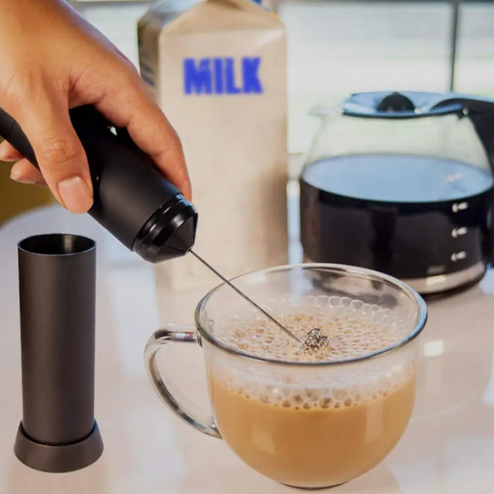 Электрический молочный кухонный взбиватель напитков для кофе, капучино, крема и яиц.