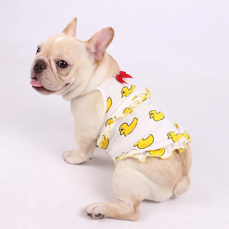 Одинаковая одежда для маленьких и средних собак милый костюм с принтом утки