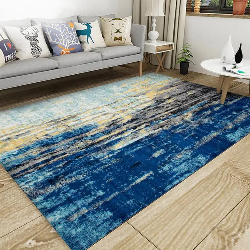 Alibaba Chinese-style Abstract Geometry Floor Carpets Rug Modern For Living Room Non-slip Antifouling Carpet For Bedroom Parlor - Цвет: LJ-08