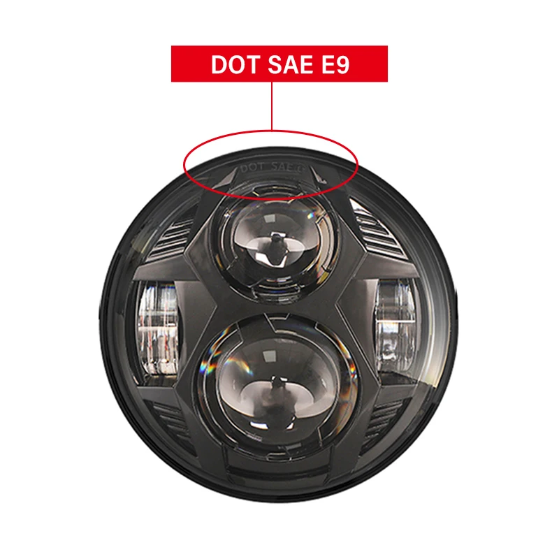 Новинка 5 75 дюймовые светодиодные фары для мотоцикла Harley Dyna Sportster Softail 3/4 дюйма FLSTSB