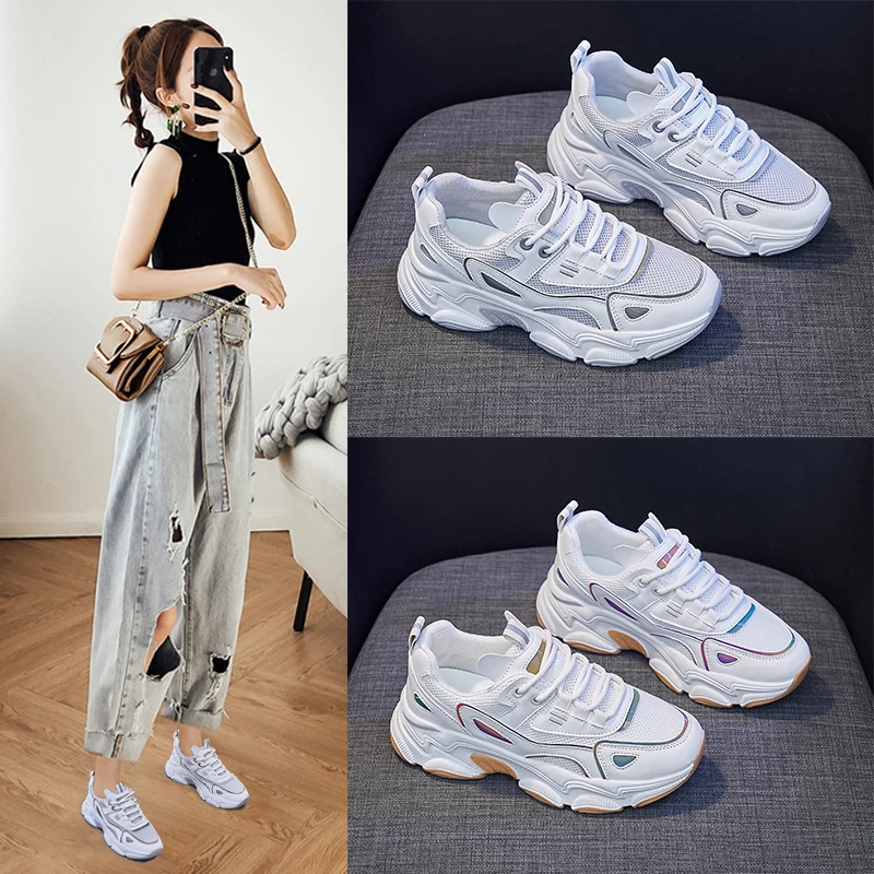 

2021 autumn new daddy women's shoes student street sports shoes women's heightening shoes fashion Korean version