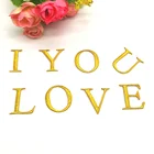 5 шт., аппликации для латиноамериканского алфавита, 3 см