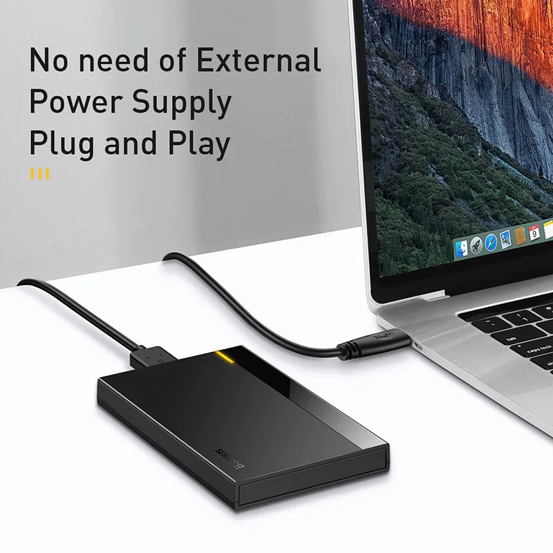 Корпус для жесткого диска Baseus переходник 2 5 SATA на USB 3 0 коробка Type-C 1 чехол корпус SSD