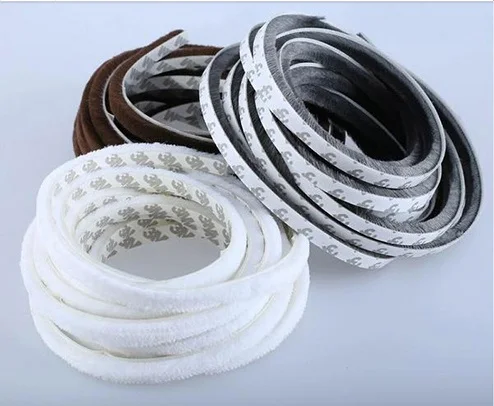 

Adhesive Sealing Strip Felt Draught Excluder Wool Pile Weatherstrip Door Window Brush Seal 5/10M 7 x 12mm Silver Gray Brown