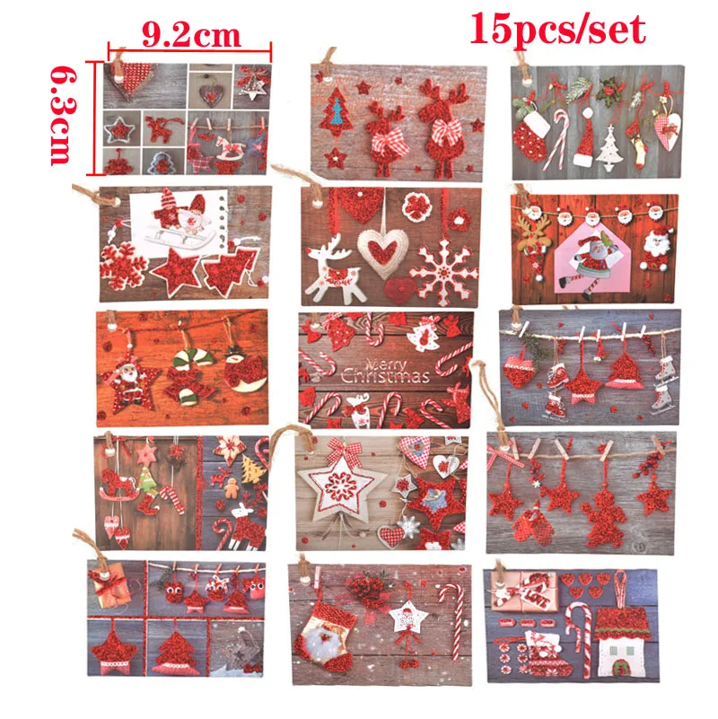 Новинка 2021 открытка с рождественской подвеской Санта-Клаусом рождественским