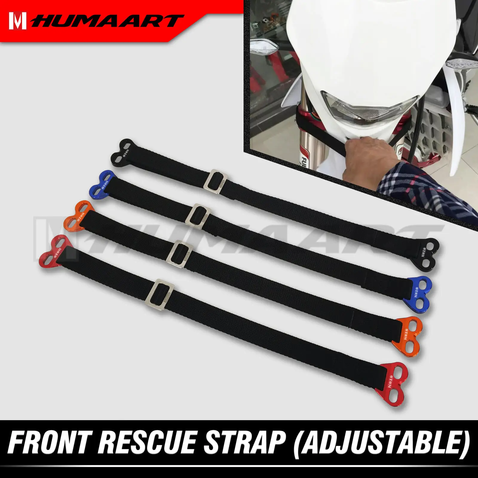 

Универсальный передний спасательный ремень HUMAART, Тяговый ремень для мотоцикла, мотокросса, как показано на рисунке