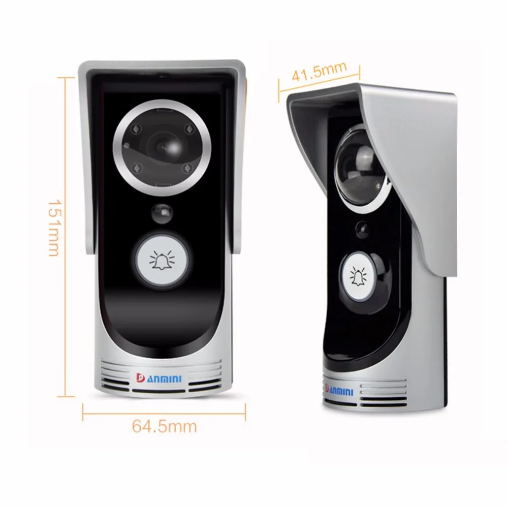 Professional Smart WIFI Wireless Doorphone Safe Guarding 3M 145 Degree Wide Angle Home Use Door Video Intercom Doorbell | Обустройство