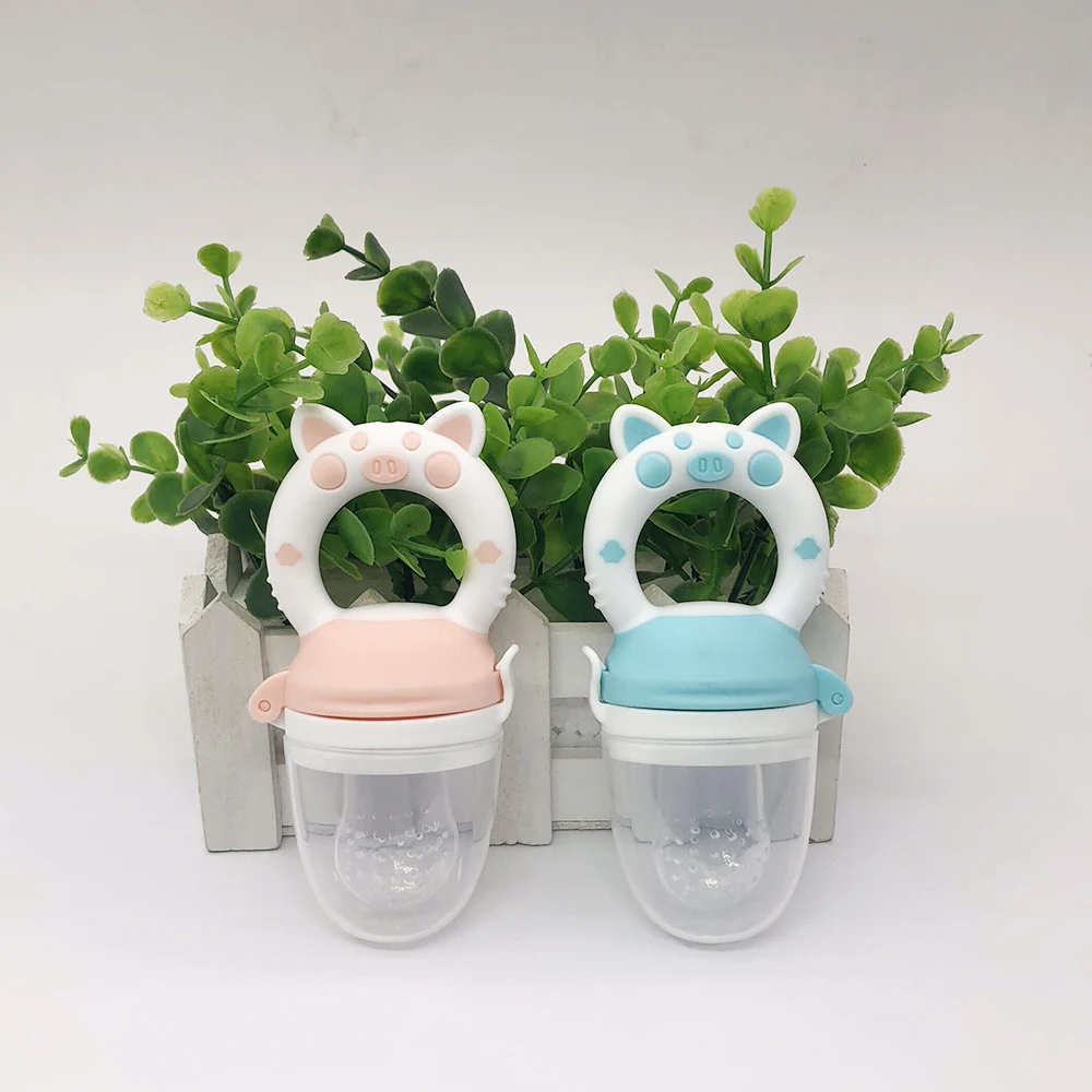 

Baby Pacifier Feeder Silicone Cartoon Animal Infant Nipple Holder Newborn Fruit pacifier Silicona nipple Appease artifact