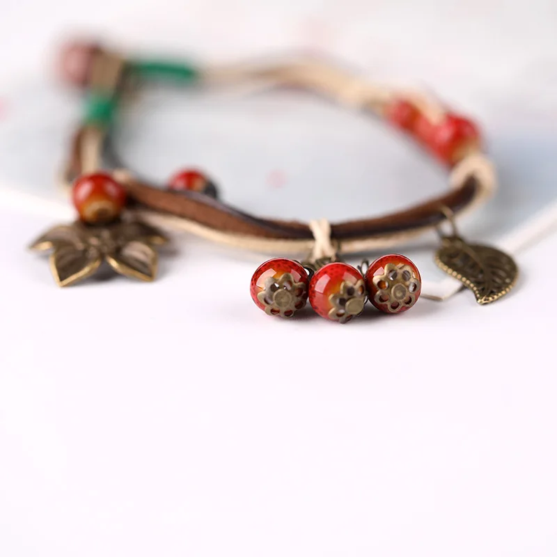 Красивые Плетеные вручную женские браслеты в винтажном этническом стиле