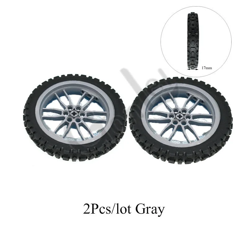 2 Sets Gray 11957 2 шт./компл. Описание Запчасти шины колеса Запчасти для удобные ботинки в байкерском стиле, строительные блоки, игрушки, совместимы основные характеристики 11957/88516+ 88517 - Цвет: 2 Sets Gray 11957